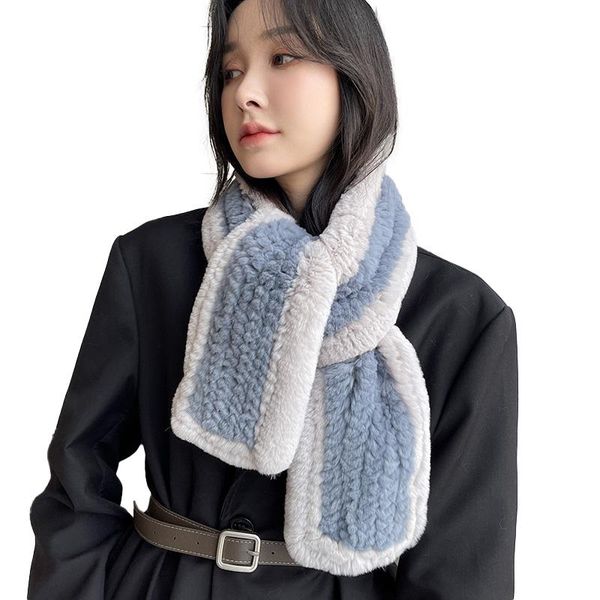 scarves 2021 women's muffler real rex fur scarf fashion winter thick warm lady's natural shawl tz8641, Blue;gray
scarves 2021 women's muffler real rex fur scarf fashion winter thick warm lady's natural shawl tz8641, Blue;gray