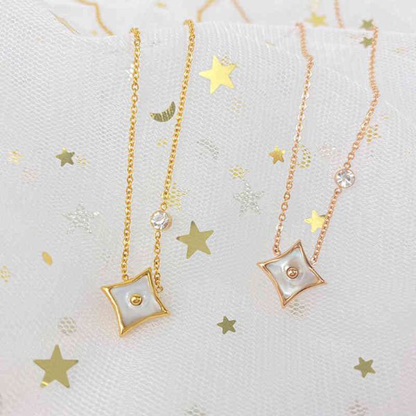 first choice for party gifts necklace jewelry diamond-shaped mother-of-pearl women's simple fashion personality, Silver
first choice for party gifts necklace jewelry diamond-shaped mother-of-pearl women's simple fashion personality, Silver