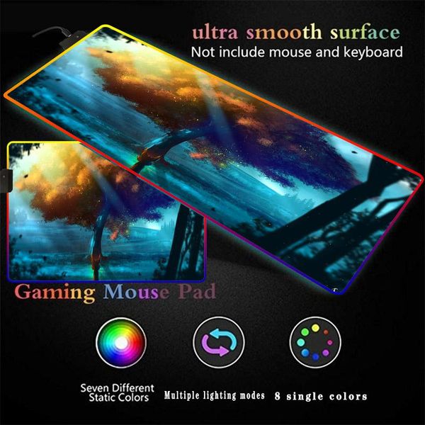 mouse pads & wrist rests cat under tree scenery led light mousepad rgb keyboard cover desk-mat colorful pad waterproof multi-size computer g
mouse pads & wrist rests cat under tree scenery led light mousepad rgb keyboard cover desk-mat colorful pad waterproof multi-size computer g