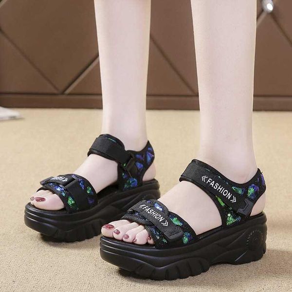 sandals fashion sequin platform women summer 2021 thick bottom casual shoes woman comfortable outdoor beach sandalias, Black
sandals fashion sequin platform women summer 2021 thick bottom casual shoes woman comfortable outdoor beach sandalias, Black