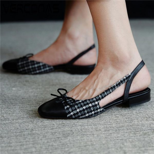 women bow arrival slippers round toe genuine leather buckle thick heel sandals heels shoes woman, Black
women bow arrival slippers round toe genuine leather buckle thick heel sandals heels shoes woman, Black