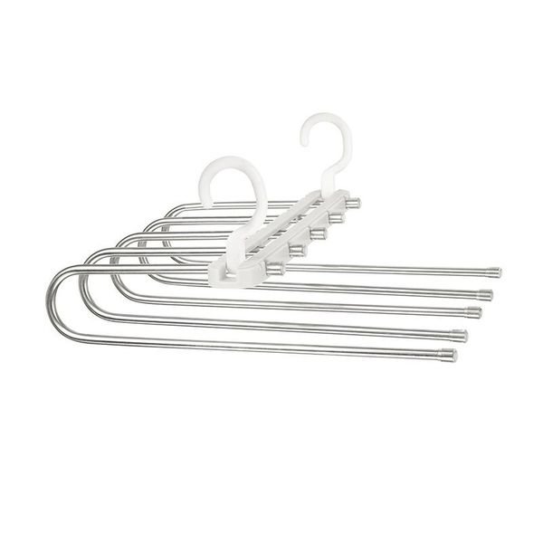 hangers & racks 1/2/3/4pcs multifunction 5-in-1 stainless steel portable hanger for pants double clothes storage shelves tb sale
hangers & racks 1/2/3/4pcs multifunction 5-in-1 stainless steel portable hanger for pants double clothes storage shelves tb sale
