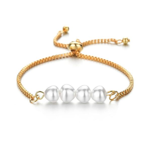 link, chain wukalo 2021 irregular imitation pearls gold color metal link bracelets for women christmas gifts, Black
link, chain wukalo 2021 irregular imitation pearls gold color metal link bracelets for women christmas gifts, Black