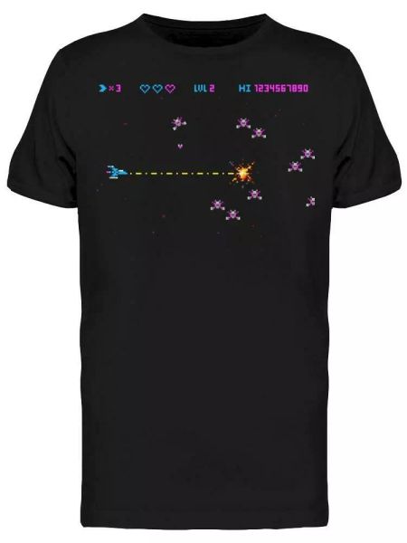 Pixel Retro Videogame Space Ufo Tee Men's -Image by Shutterstock, White;black
Pixel Retro Videogame Space Ufo Tee Men's -Image by Shutterstock, White;black