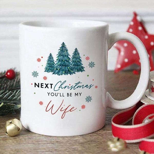 mugs next christmas you'll be my wife mug for merry white 11oz 15oz ceramic coffee cup
mugs next christmas you'll be my wife mug for merry white 11oz 15oz ceramic coffee cup