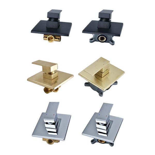 bathroom shower sets square in wall mounted mixer valve brass concealed 1 way faucet tap chrome black brushed gold
bathroom shower sets square in wall mounted mixer valve brass concealed 1 way faucet tap chrome black brushed gold