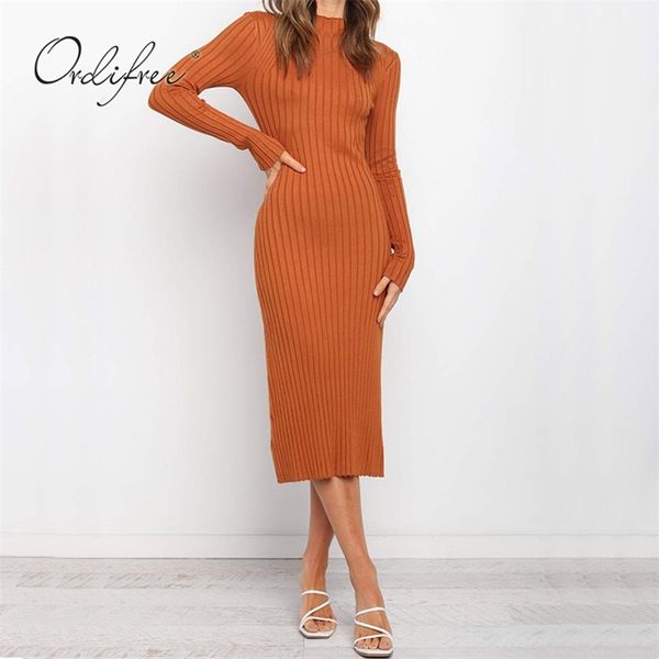 autumn winter women knitted dress long sleeve sweater bodycon midi 210513, Black;gray
autumn winter women knitted dress long sleeve sweater bodycon midi 210513, Black;gray