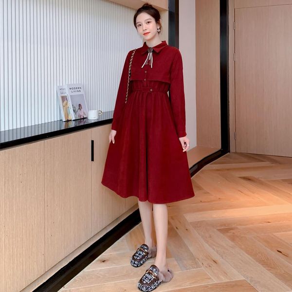 maternity dresses 9925# autumn winter korean fashion long party dress sleeve slim waist clothes for pregnant women pregnancy, White
maternity dresses 9925# autumn winter korean fashion long party dress sleeve slim waist clothes for pregnant women pregnancy, White