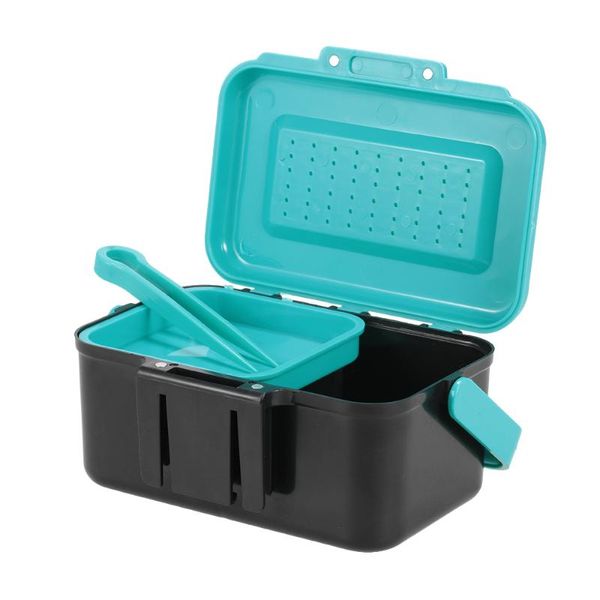 portable fishing lure box case live bait hook earthworm carrying waist tackle accessories 
portable fishing lure box case live bait hook earthworm carrying waist tackle accessories