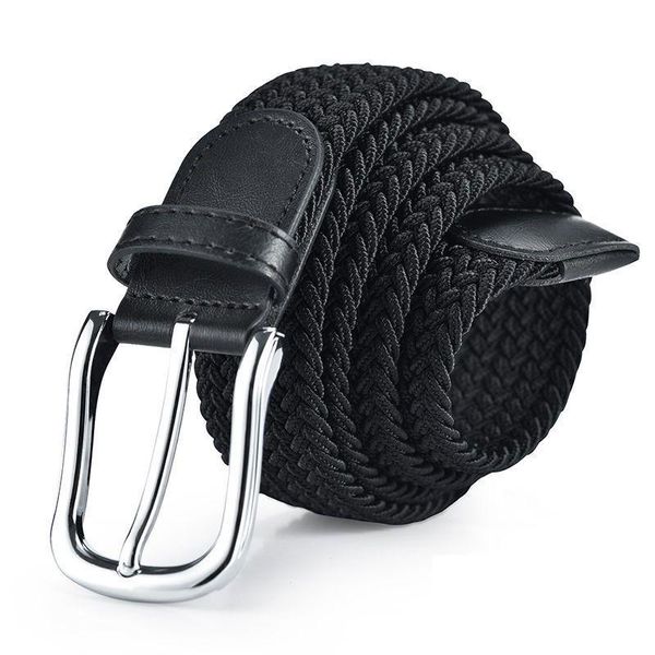 belts women men knitted silver black pin buckle belt woven canvas elastic braided stretch plain webbing strap, Black;brown
belts women men knitted silver black pin buckle belt woven canvas elastic braided stretch plain webbing strap, Black;brown