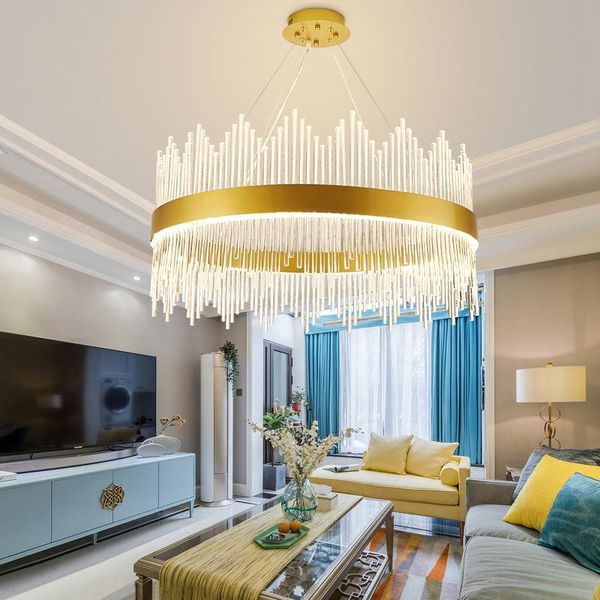 pendant lamps postmodern light luxury living room chandelier simple ring dining bedroom lighting nordic stainless steel creative crystal
pendant lamps postmodern light luxury living room chandelier simple ring dining bedroom lighting nordic stainless steel creative crystal
