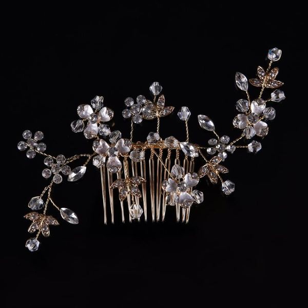 hair clips & barrettes handmade bride wedding comb leaves flowers crystal rhinestones accessories bridemaid bridal for party, Golden;silver
hair clips & barrettes handmade bride wedding comb leaves flowers crystal rhinestones accessories bridemaid bridal for party, Golden;silver