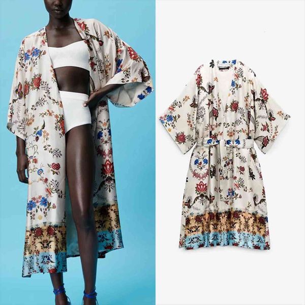 za summer with blet kimono women dress style fashion floral printed long party vestido elegant girls causal outfits, Black;gray
za summer with blet kimono women dress style fashion floral printed long party vestido elegant girls causal outfits, Black;gray