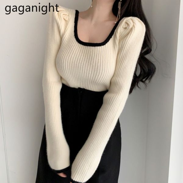 gaganight knitted women sweater autumn winter bottom stretchy pullover chic korean fashion pull femme ropa mujers drop 210519, White;black
gaganight knitted women sweater autumn winter bottom stretchy pullover chic korean fashion pull femme ropa mujers drop 210519, White;black