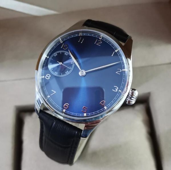 wristwatches geervo no logo contracted style 40mm stainless steel watch mechanical hand wind men's blue dial st3600 movement, Slivery;brown
wristwatches geervo no logo contracted style 40mm stainless steel watch mechanical hand wind men's blue dial st3600 movement, Slivery;brown