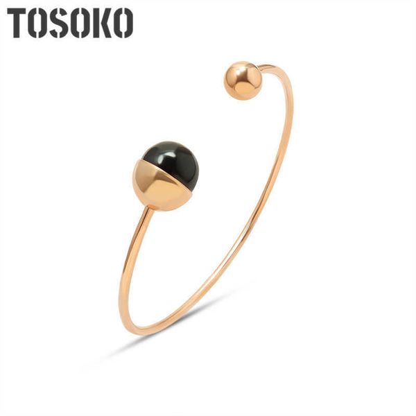 2021 new stainless steel jewelry geometric opening adjustable bracelet women's fashion temperament bracelet bsz216 q0720, Black
2021 new stainless steel jewelry geometric opening adjustable bracelet women's fashion temperament bracelet bsz216 q0720, Black