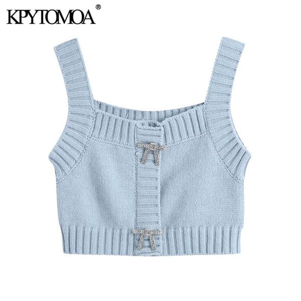 women 2021 fashion rhinestone buttons cropped knitted tank vintage square collar wide straps female camis mujer women's tanks &, White
women 2021 fashion rhinestone buttons cropped knitted tank vintage square collar wide straps female camis mujer women's tanks &, White