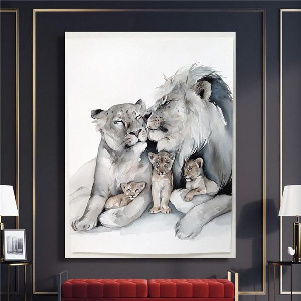 modular canvas home decor happy lion family prints painting cartoon poster modern wall art pictures for living room no framed paintings
modular canvas home decor happy lion family prints painting cartoon poster modern wall art pictures for living room no framed paintings