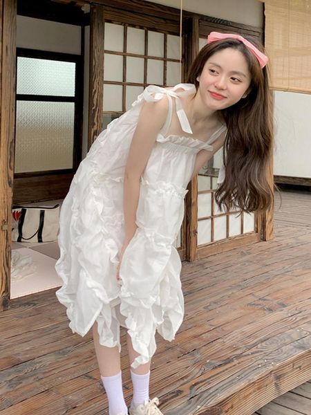 casual dresses sannian sweet white halter dress women clothes summer 2021 temperament super fairy system gentle first love ladies, Black;gray
casual dresses sannian sweet white halter dress women clothes summer 2021 temperament super fairy system gentle first love ladies, Black;gray