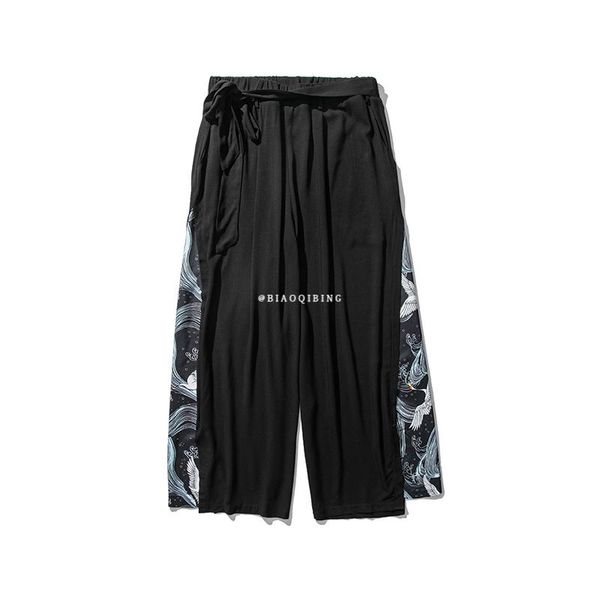 cotton linen wide leg pants mens chinese style patchwork vintage man leisure trousers harem male fashion men's, Black
cotton linen wide leg pants mens chinese style patchwork vintage man leisure trousers harem male fashion men's, Black