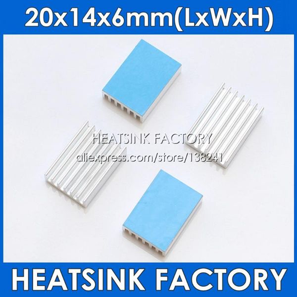 fans & coolings 20x14x6mm aluminum cooling heat sink cooler radiator heatsink with thermal double sided tape applied
fans & coolings 20x14x6mm aluminum cooling heat sink cooler radiator heatsink with thermal double sided tape applied