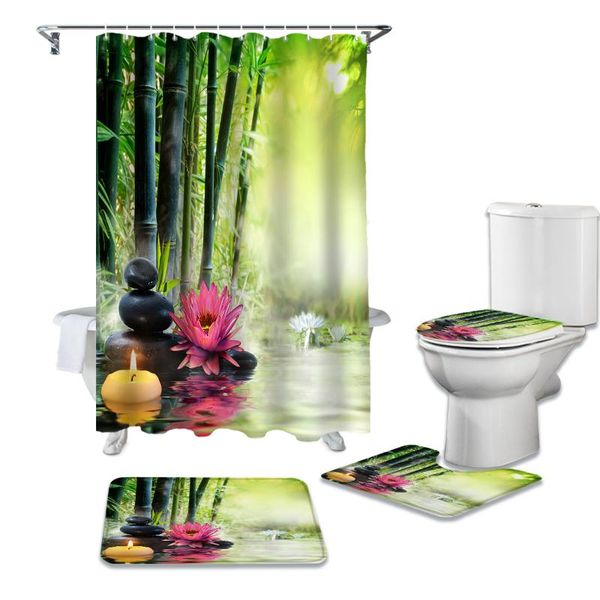 shower curtains green bamboo leaves stone lotus candle light reflection bathroom mat set curtain rug lid toilet cover bath rugs
shower curtains green bamboo leaves stone lotus candle light reflection bathroom mat set curtain rug lid toilet cover bath rugs