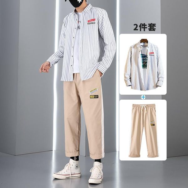 men's tracksuits men casual sets fashion trend spring autumn long sleeve shirts los hombres conjuntos clothing bc50tz, Gray
men's tracksuits men casual sets fashion trend spring autumn long sleeve shirts los hombres conjuntos clothing bc50tz, Gray