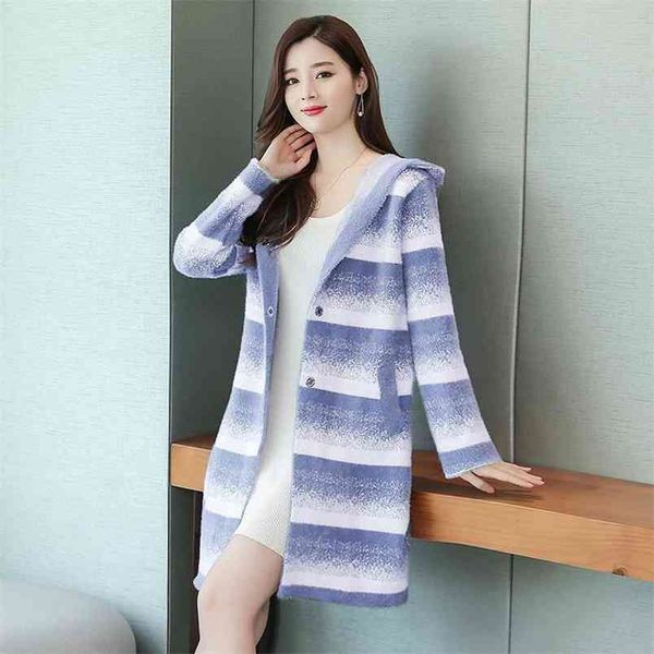 striped comfortable long sweater winter artificial mink cashmere warm cardigans knit full sleeve office lady soft coat 210427, White;black
striped comfortable long sweater winter artificial mink cashmere warm cardigans knit full sleeve office lady soft coat 210427, White;black