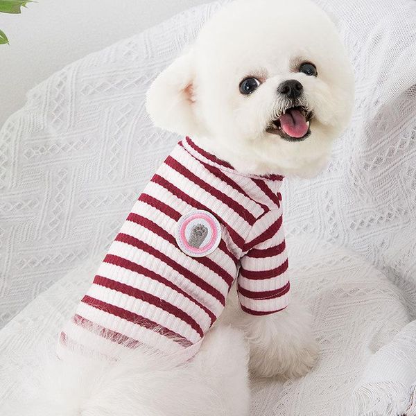 dog apparel dogs t-shirts spring summer comfortable embroidery shirt for small striped bottoming clothes 2 legs pet clothing
dog apparel dogs t-shirts spring summer comfortable embroidery shirt for small striped bottoming clothes 2 legs pet clothing