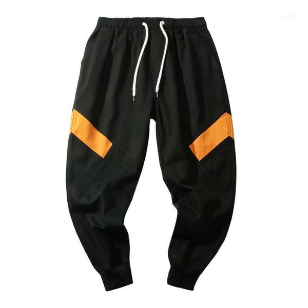 men's pants cool hip hop men personality comfortable casual patchwork loose striped sports trouser male1, Black
men's pants cool hip hop men personality comfortable casual patchwork loose striped sports trouser male1, Black
