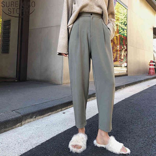 women high waist casual ol style loose plus size button suit harem pants spring female trousers pantalon mujer 9657 210417, Black;white
women high waist casual ol style loose plus size button suit harem pants spring female trousers pantalon mujer 9657 210417, Black;white