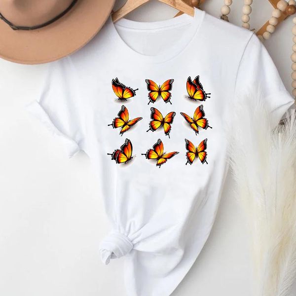 t-shirts women butterfly 90s cute cartoon kawaii clothing fashion clothes graphic tshirt lady print female tee t-shirt women's, White
t-shirts women butterfly 90s cute cartoon kawaii clothing fashion clothes graphic tshirt lady print female tee t-shirt women's, White