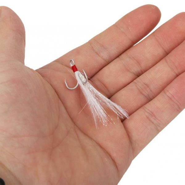fishing hooks 10pcs boxsz012 stainless steel hook with feather 6/8/10 treble anchor fishhooks
fishing hooks 10pcs boxsz012 stainless steel hook with feather 6/8/10 treble anchor fishhooks