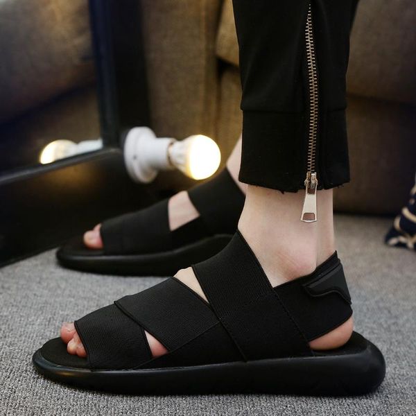 sandals summer slides men soft sole outdoor slippers open-toed leather male man's footwear, Black
sandals summer slides men soft sole outdoor slippers open-toed leather male man's footwear, Black