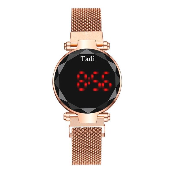 wristwatches selling touch screen led watches women magnetic mesh belt watch electronic clock digital relogio feminino, Slivery;brown
wristwatches selling touch screen led watches women magnetic mesh belt watch electronic clock digital relogio feminino, Slivery;brown