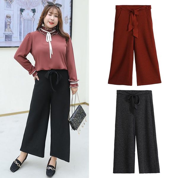 women's pants & capris fashion spring and autumn wide leg female high waist super elastic knit loose elegant office ladies trousers, Black;white
women's pants & capris fashion spring and autumn wide leg female high waist super elastic knit loose elegant office ladies trousers, Black;white