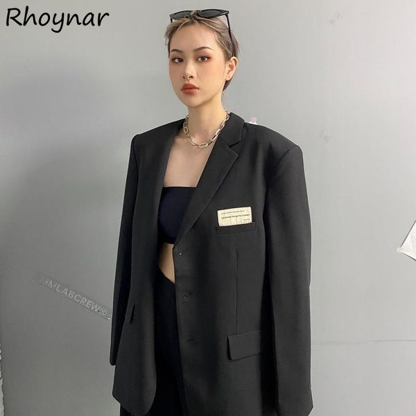 women's suits & blazers women spring elegant solid stylish all-match office single breasted leisure korean style vintage comfortable fe, White;black
women's suits & blazers women spring elegant solid stylish all-match office single breasted leisure korean style vintage comfortable fe, White;black