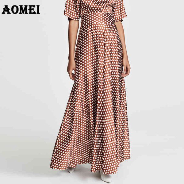 women maxi long skirts pleated polka dot wine red high waist a line spring summer elegant faldas jupes saias plus size 5xl 210416, Black
women maxi long skirts pleated polka dot wine red high waist a line spring summer elegant faldas jupes saias plus size 5xl 210416, Black