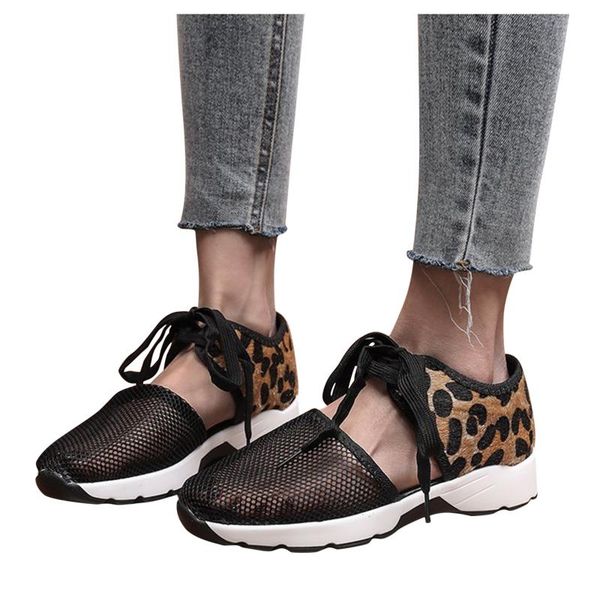 sandals womens mesh flats leopard print lace-up sports casual shoes comfortable sneakers hollow out breathable women's 2021, Black
sandals womens mesh flats leopard print lace-up sports casual shoes comfortable sneakers hollow out breathable women's 2021, Black