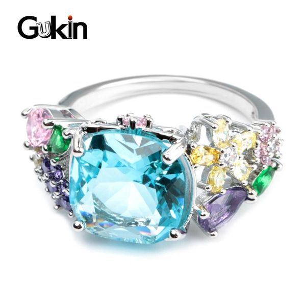 cluster rings gukin luxury bridal wedding for women cubic zircon blue crystal flowers engagement ring valentine gifts, Golden;silver
cluster rings gukin luxury bridal wedding for women cubic zircon blue crystal flowers engagement ring valentine gifts, Golden;silver