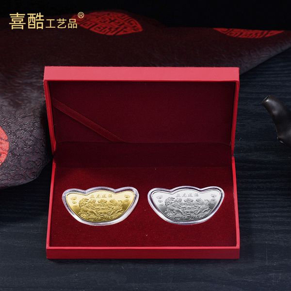 souvenir year's day and year of the tiger gold medal commemorative silver coin combination set
souvenir year's day and year of the tiger gold medal commemorative silver coin combination set