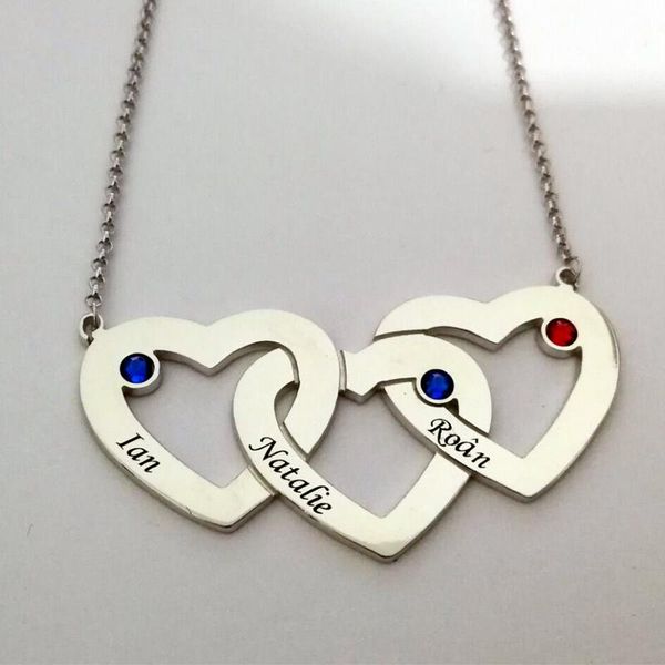 costume colar gold color name necklaces women's necklace birth stone chain triple love heart pendants suspensions pendant, Silver
costume colar gold color name necklaces women's necklace birth stone chain triple love heart pendants suspensions pendant, Silver