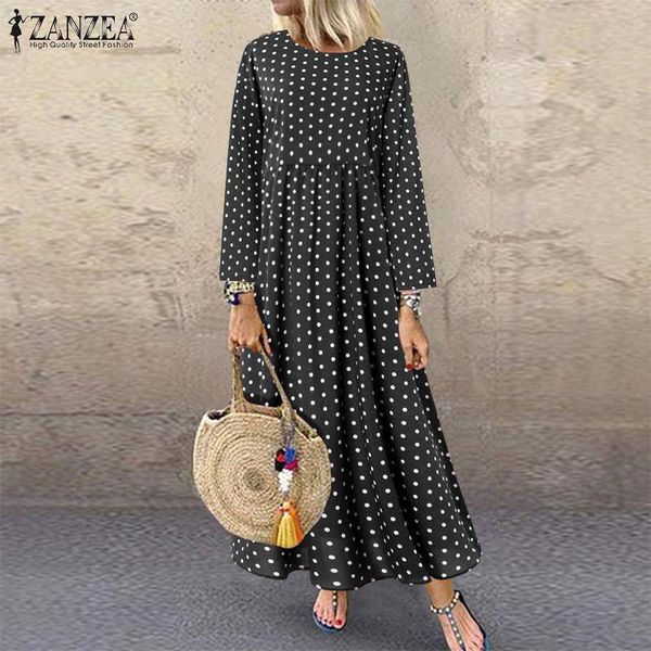casual dresses women's printed sundress vintage o neck maxi dress long sleeve tunic vestidos female polka dot robe oversized t0yp, Black;gray
casual dresses women's printed sundress vintage o neck maxi dress long sleeve tunic vestidos female polka dot robe oversized t0yp, Black;gray