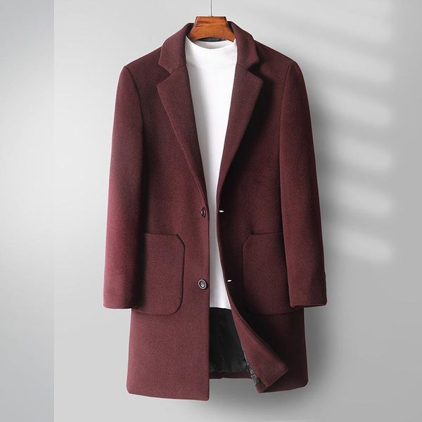 men's wool & blends fashion men thick warm blend coat woolen overcoat autumn winter loose windbreaker jacket boys grey pocket long, Black
men's wool & blends fashion men thick warm blend coat woolen overcoat autumn winter loose windbreaker jacket boys grey pocket long, Black