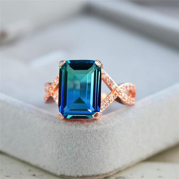 wedding rings luxury female crystal blue green stone ring vintage silver color rainbow for women promise love engagement, Slivery;golden
wedding rings luxury female crystal blue green stone ring vintage silver color rainbow for women promise love engagement, Slivery;golden