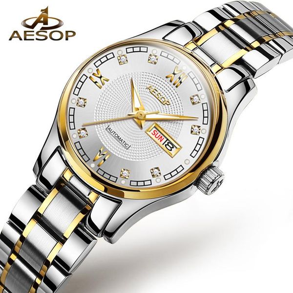 watches automatic watch bracelet ladies mechanical wristwatch for women sapphire crystal female clock relogio feminino wristwatches, Slivery;brown
watches automatic watch bracelet ladies mechanical wristwatch for women sapphire crystal female clock relogio feminino wristwatches, Slivery;brown