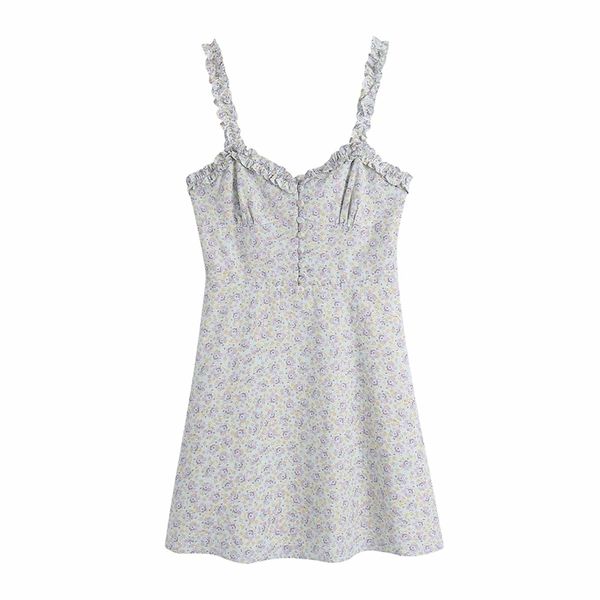 floral print slip short dresses women casual backless beach woman summer dress fashion ruffle sundresses 210520, Black;gray
floral print slip short dresses women casual backless beach woman summer dress fashion ruffle sundresses 210520, Black;gray