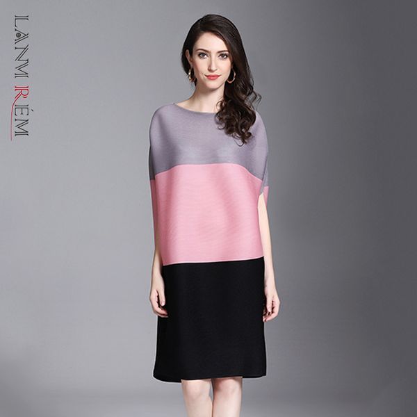 batwing sleeve dress stitching color women summer slim o neck loose casual es lady elegant pleated 2a9110 210507, Black;gray
batwing sleeve dress stitching color women summer slim o neck loose casual es lady elegant pleated 2a9110 210507, Black;gray
