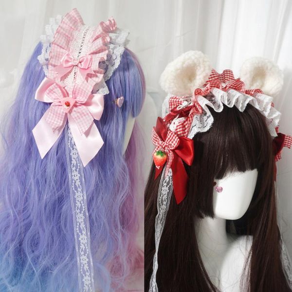 party masks pastorale style japanese sweet lolita cute plaid strawberry decor hair band soft sister cosplay pink red bow lace kc headband
party masks pastorale style japanese sweet lolita cute plaid strawberry decor hair band soft sister cosplay pink red bow lace kc headband