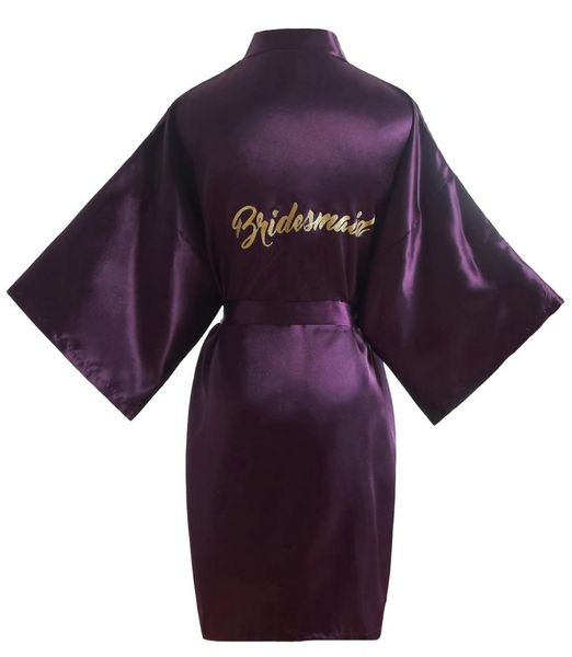 women's sleepwear satin purple robe short kimono for bridesmaid wedding party robes with gold glitter, Black;red
women's sleepwear satin purple robe short kimono for bridesmaid wedding party robes with gold glitter, Black;red